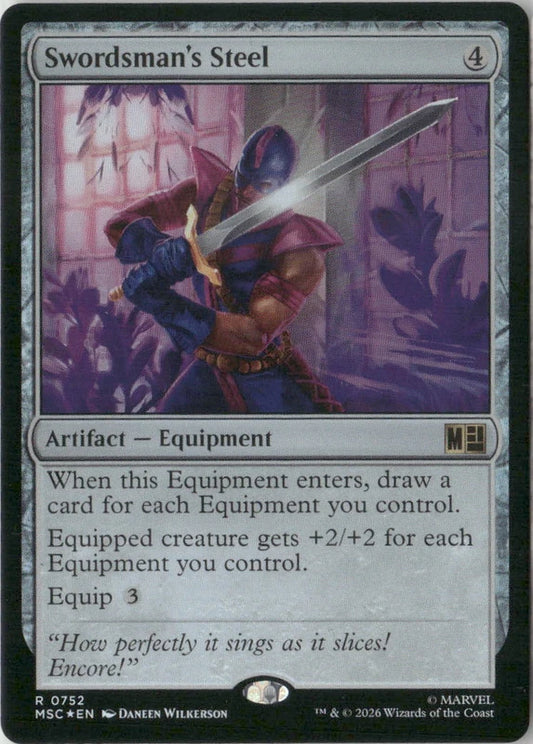 Scan Image | Swordsman's Steel - Commander: Marvel Super Heroes | [E80210EE]