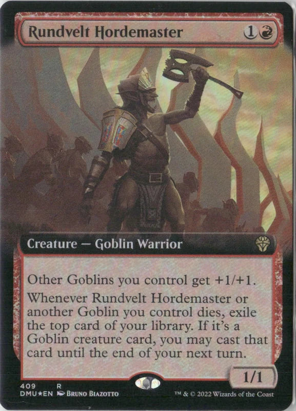 Scan Image | Rundvelt Hordemaster (Extended Art) - Dominaria United | [1F1726F6]