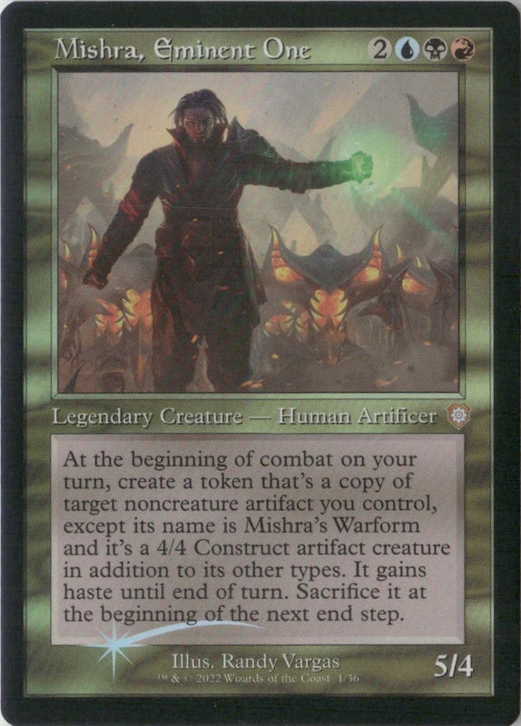 Scan Image | Mishra, Eminent One (Display Commander) - Thick Stock - Commander: The Brothers' War | [EA736314]
