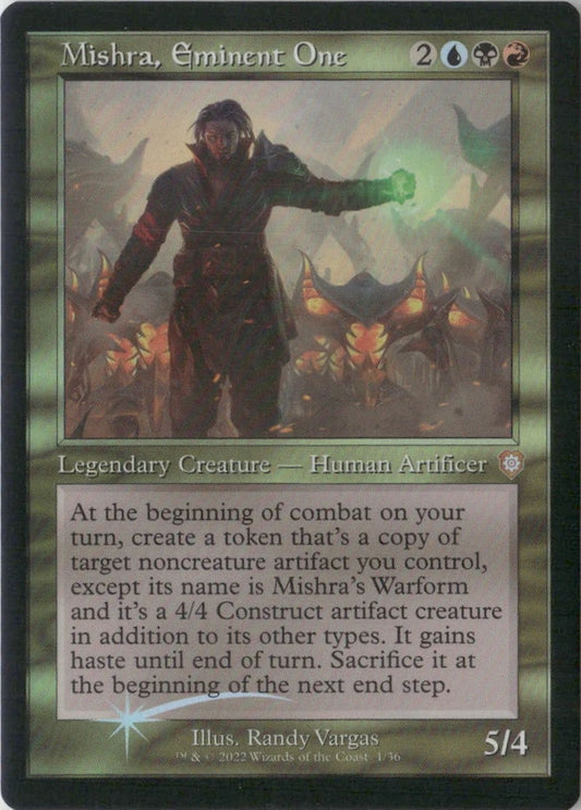 Scan Image | Mishra, Eminent One (Display Commander) - Thick Stock - Commander: The Brothers' War | [EA736314]