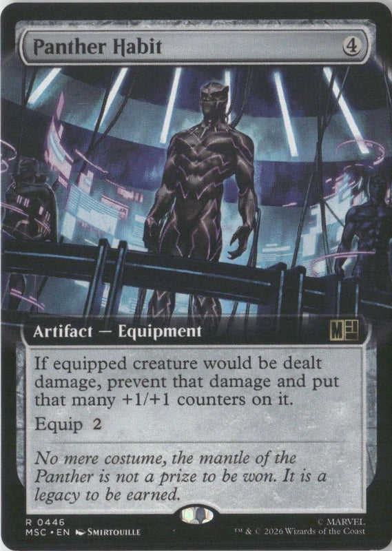 Scan Image | Panther Habit (Extended Art) - Commander: Marvel Super Heroes | [D656563B]