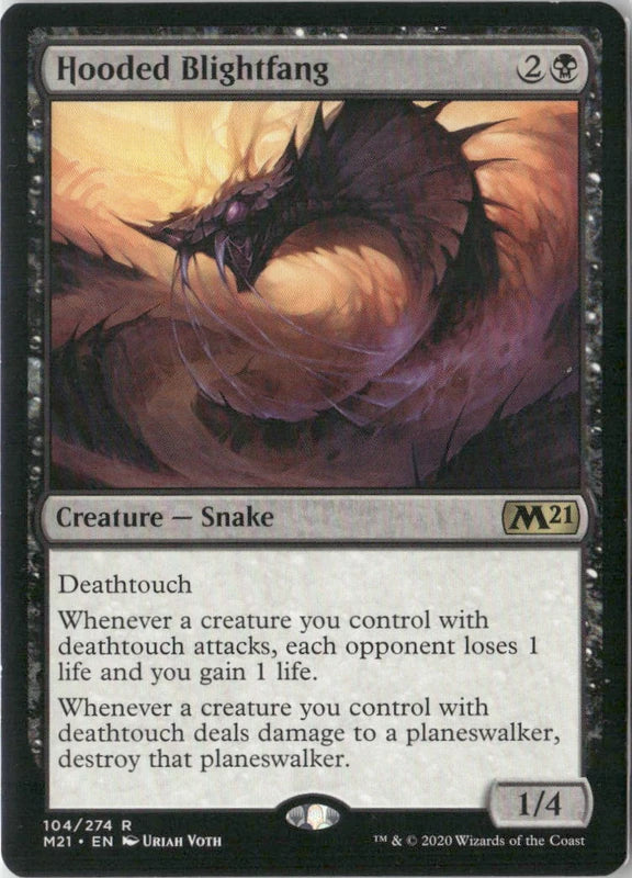 Scan Image | Hooded Blightfang - Core Set 2021 | [14ED61E7]