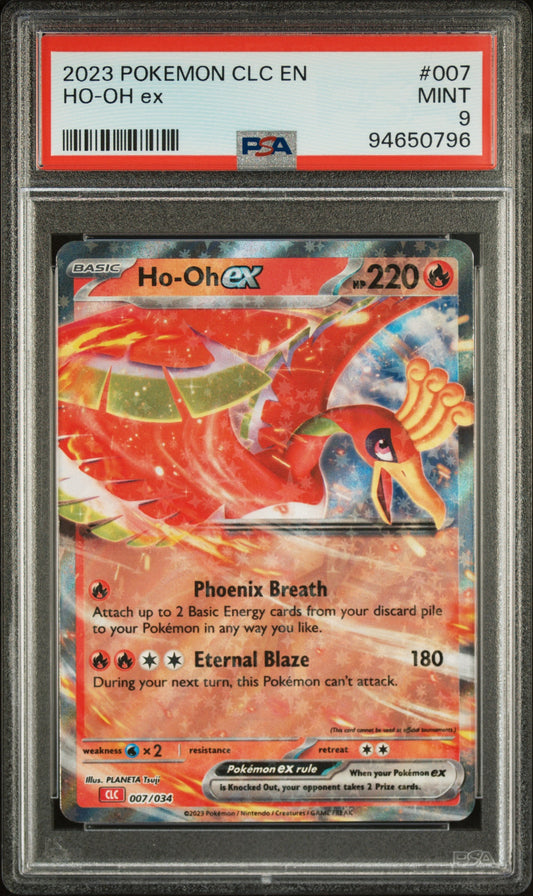 2023 Pokemon Clc-Trading Card Game Classic Charizard & Ho-Oh Ex Deck 007 - PSA 9