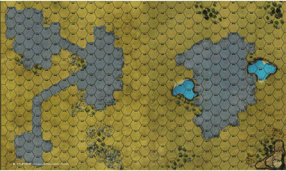 BattleTech - Savannah River Delta BattleMat
