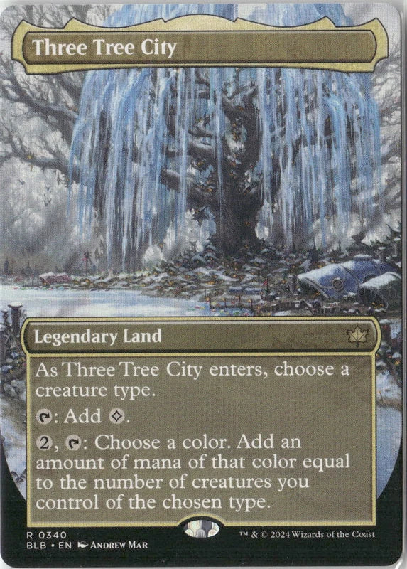 Scan Image | Three Tree City (Borderless) (0340) - Bloomburrow | [CAC57CEE]