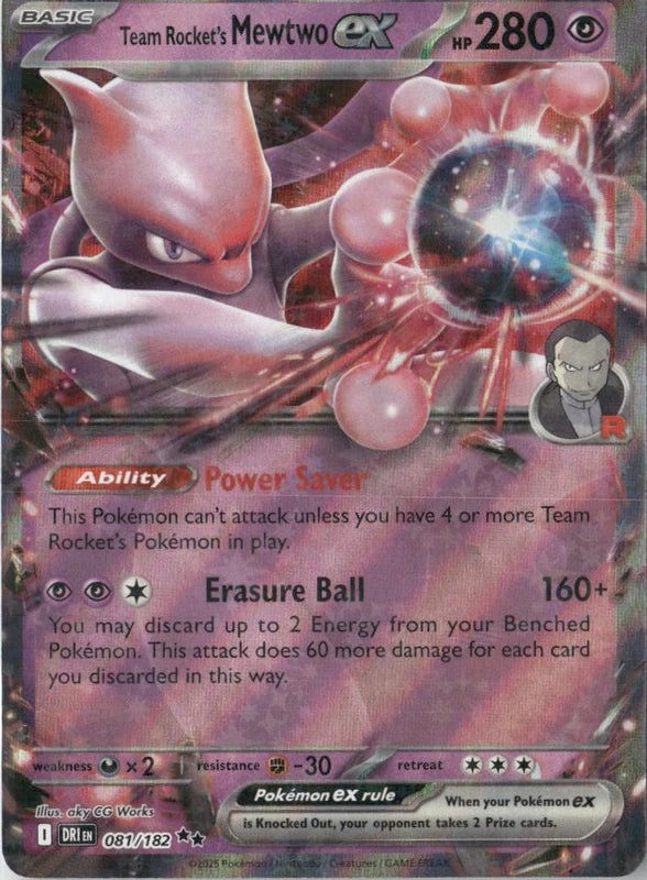 Team Rocket's Mewtwo ex - 081/182 - SV10: Destined Rivals
