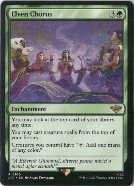 Scan Image | Elven Chorus - Universes Beyond: The Lord of the Rings: Tales of Middle-earth | [A345F251]