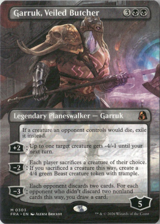 Scan Image | Garruk, Veiled Butcher (Borderless) - Reality Fracture | [C36CCC0F]