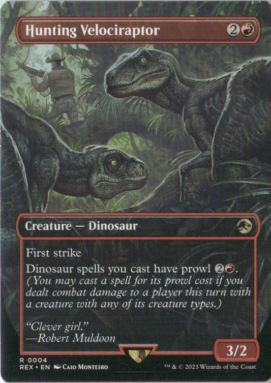 Scan Image | Hunting Velociraptor (Borderless) - Universes Beyond: Jurassic World Collection | [0044AAC2]