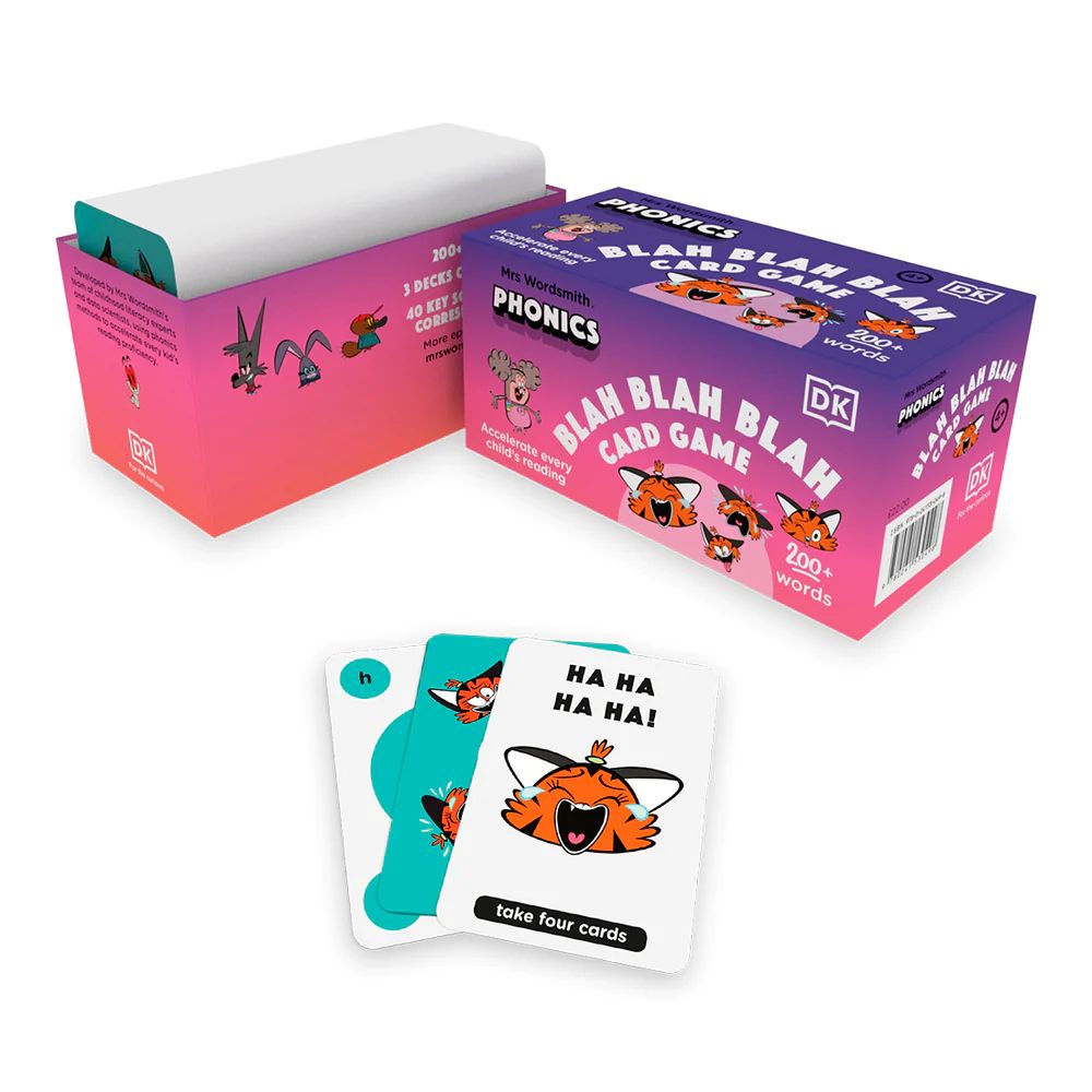 Mrs Wordsmith Phonics Blah Blah Blah Card Game; Ages 4-7 (Early Years and Key Stage 1)