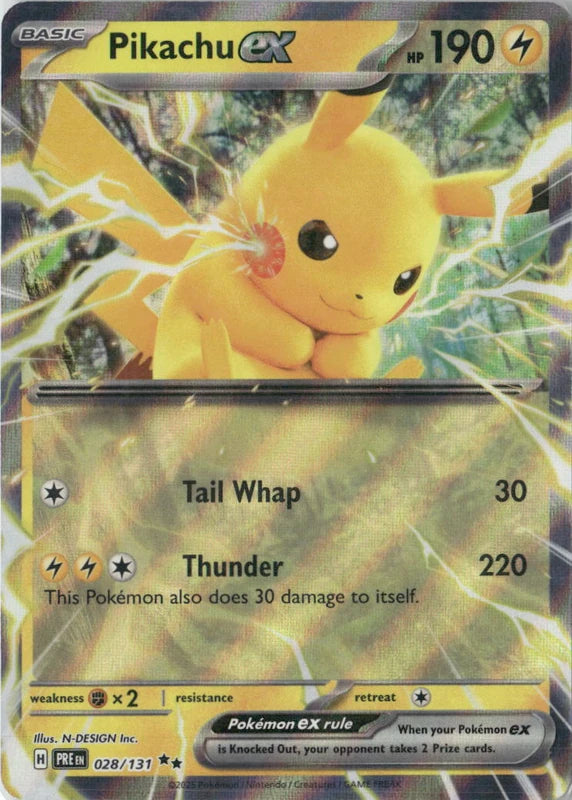 Pikachu ex - 028/131 - SV: Prismatic Evolutions