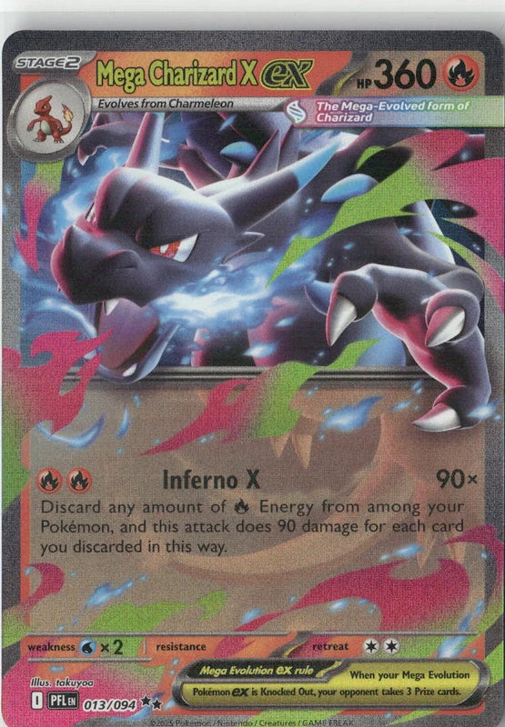 Mega Charizard X ex - 013/094 - ME02: Phantasmal Flames