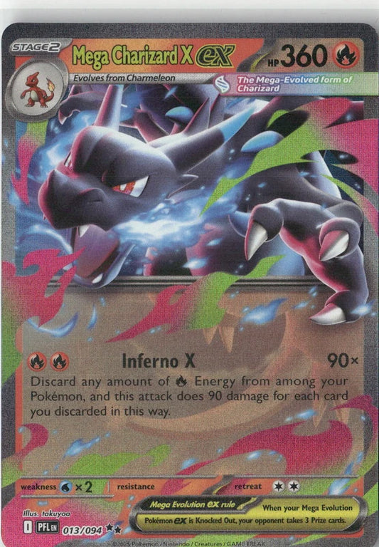 Mega Charizard X ex - 013/094 - ME02: Phantasmal Flames