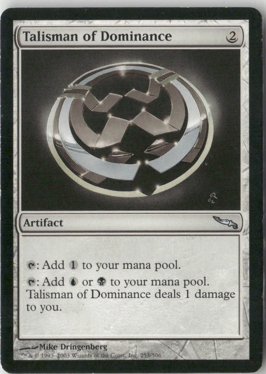 Scan Image | Talisman of Dominance - Mirrodin | [8E62EE52]