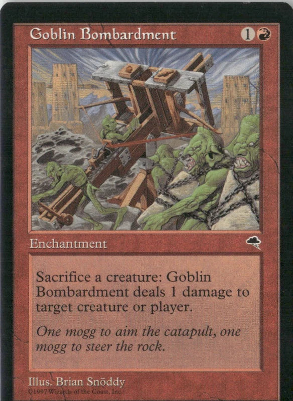 Scan Image | Goblin Bombardment - Tempest | [1260D881]