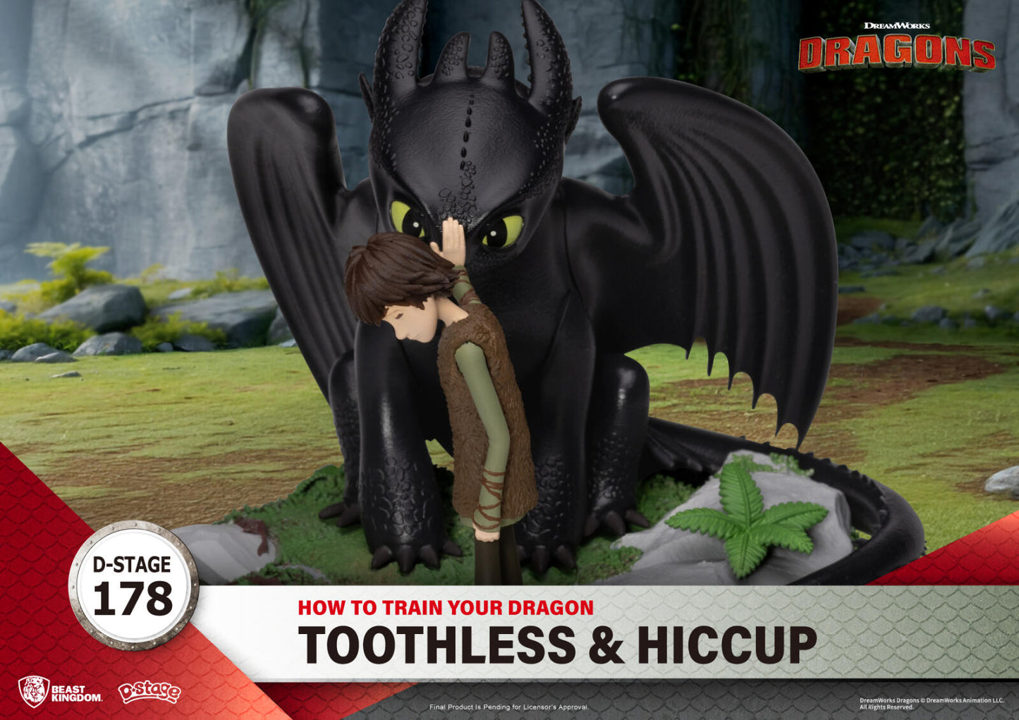 Beast Kingdom D Stage How to Train Your Dragon Toothless & Hiccup