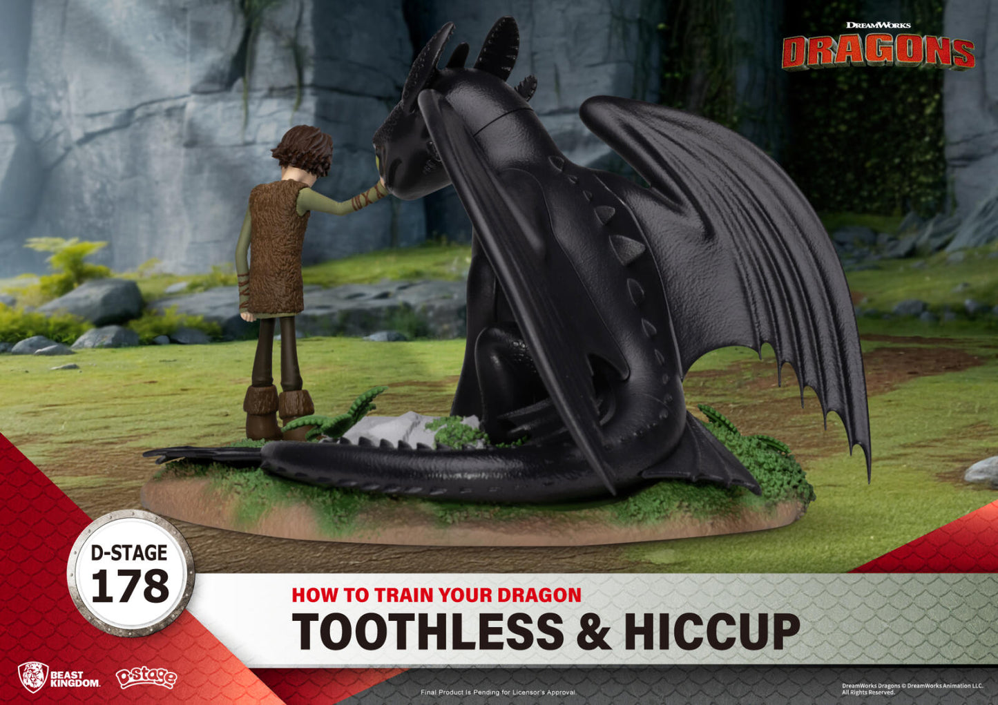 Beast Kingdom D Stage How to Train Your Dragon Toothless & Hiccup