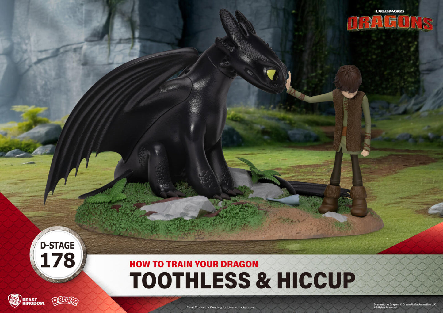 Beast Kingdom D Stage How to Train Your Dragon Toothless & Hiccup