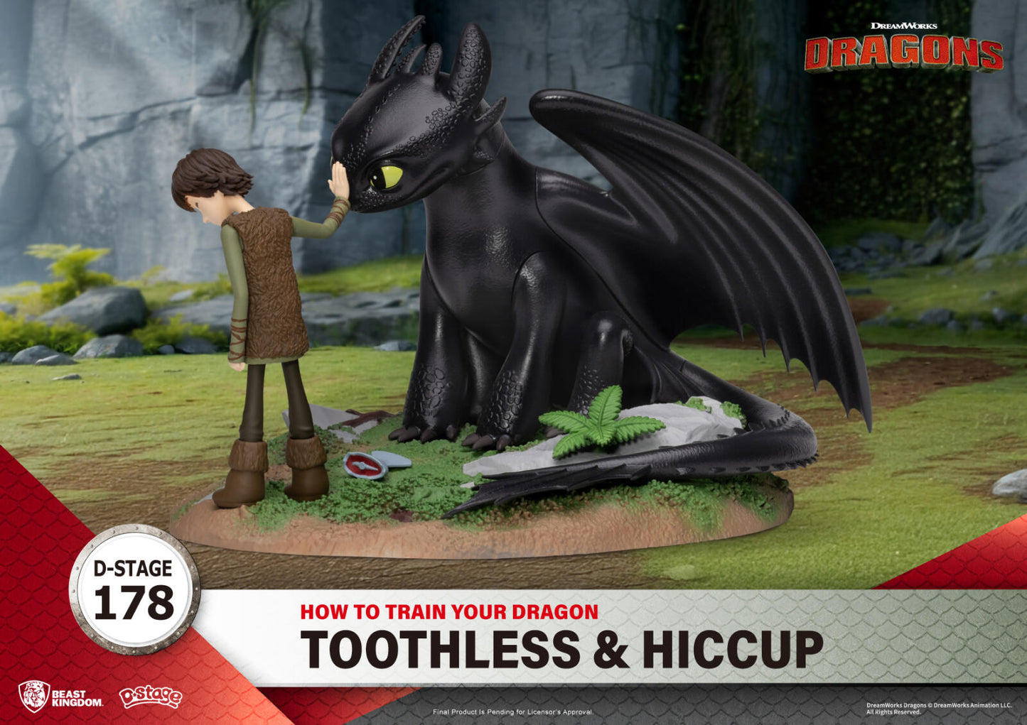 Beast Kingdom D Stage How to Train Your Dragon Toothless & Hiccup