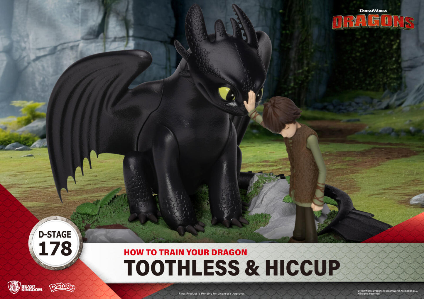Beast Kingdom D Stage How to Train Your Dragon Toothless & Hiccup