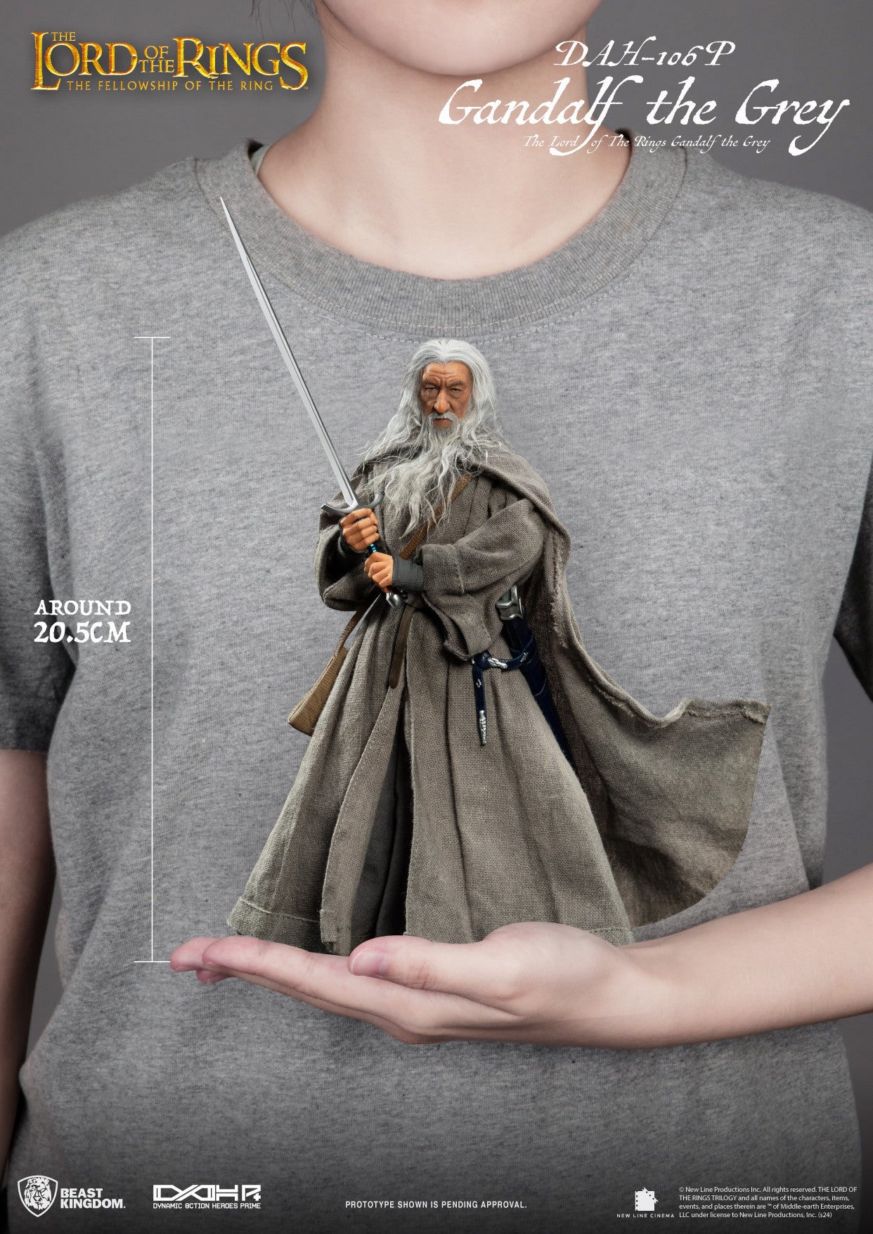 Beast Kingdom Dynamic Action Heroes The Lord of the Rings Gandalf the Grey