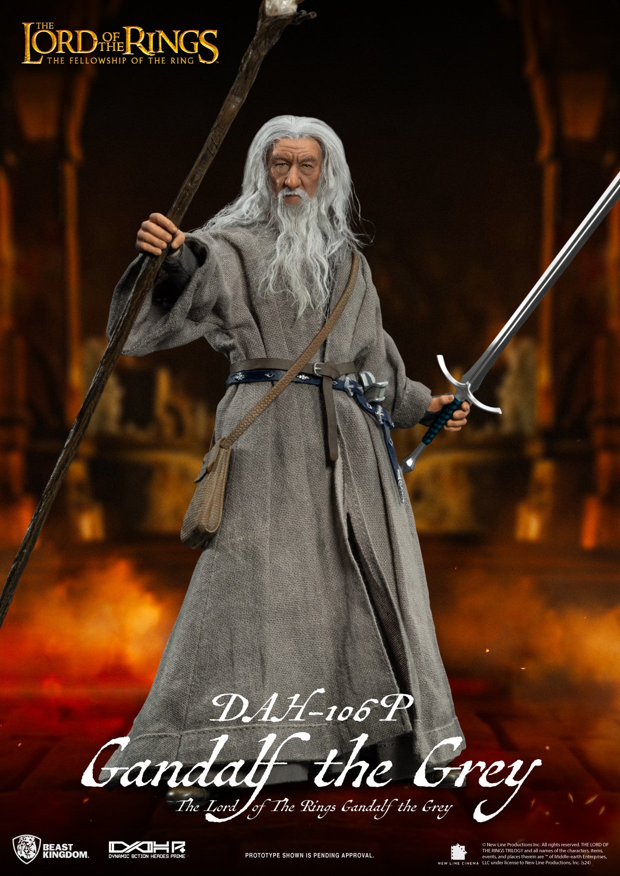 Beast Kingdom Dynamic Action Heroes The Lord of the Rings Gandalf the Grey