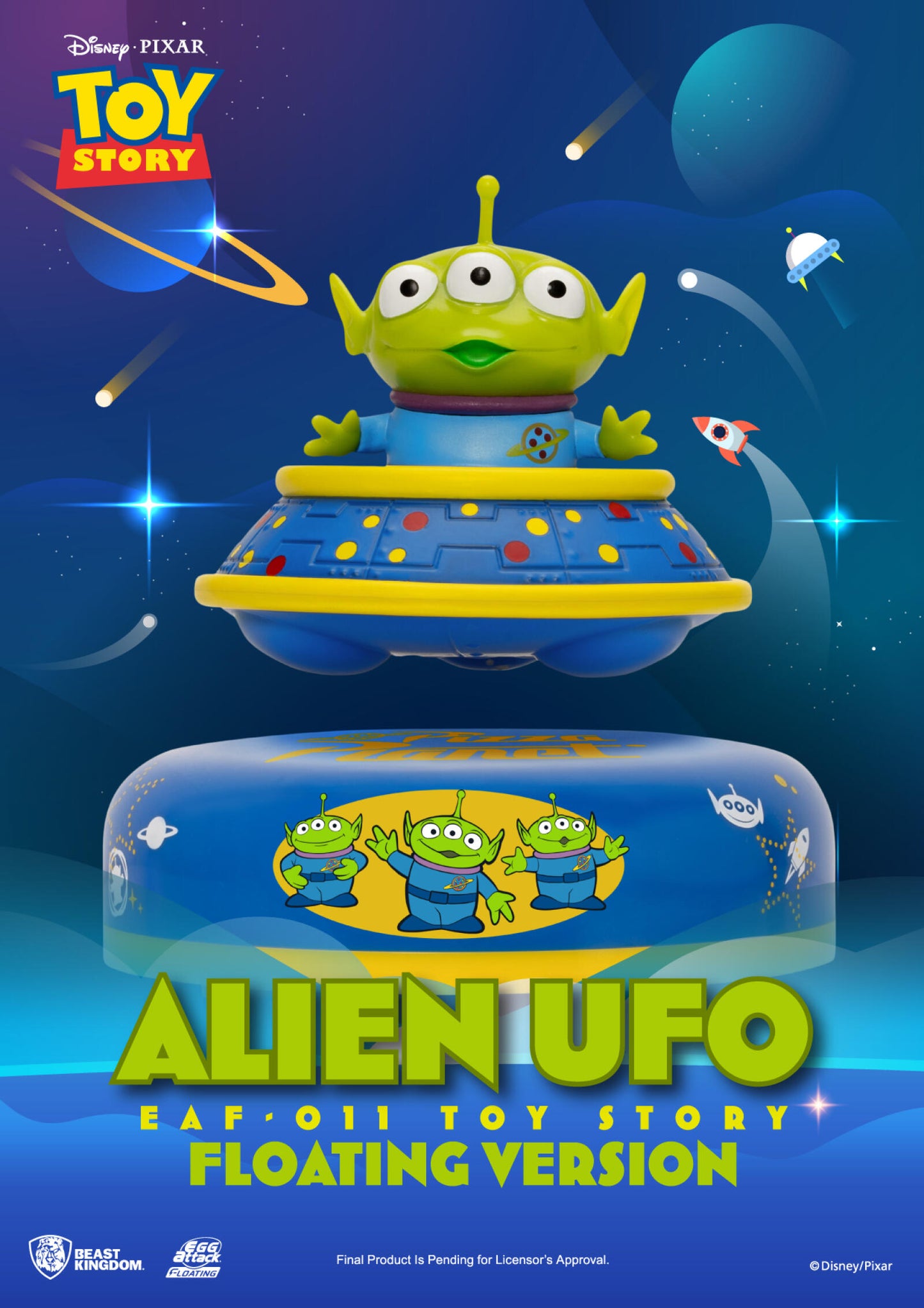 Beast Kingdom Egg Attack Floating Toy Story Alien UFO
