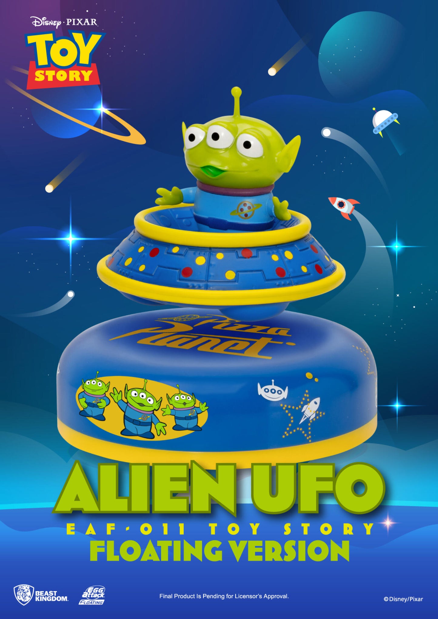 Beast Kingdom Egg Attack Floating Toy Story Alien UFO