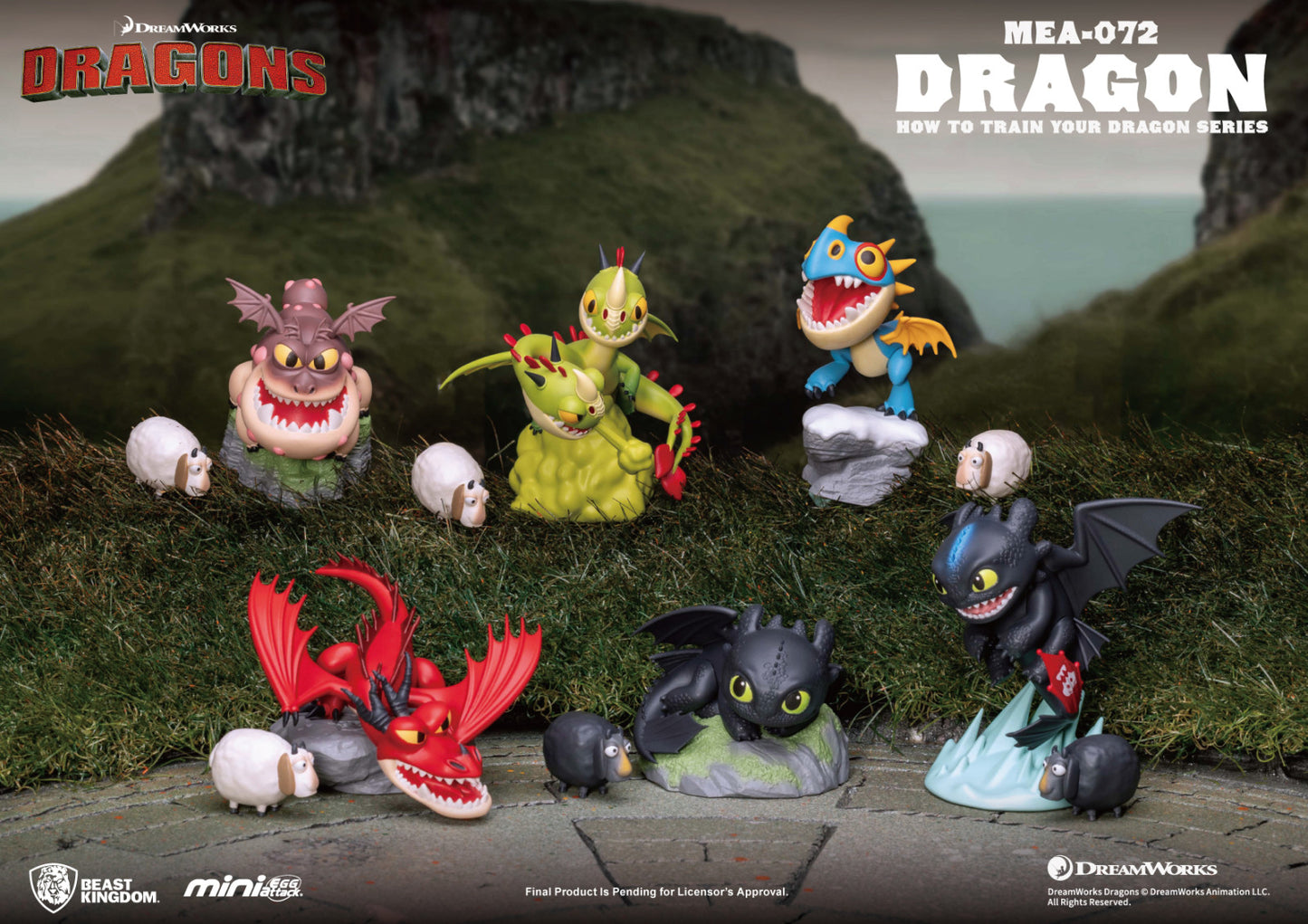 Beast Kingdom Mini Egg Attack How to Train Your Dragon Series Blind Box Set (6 in the Assortment)