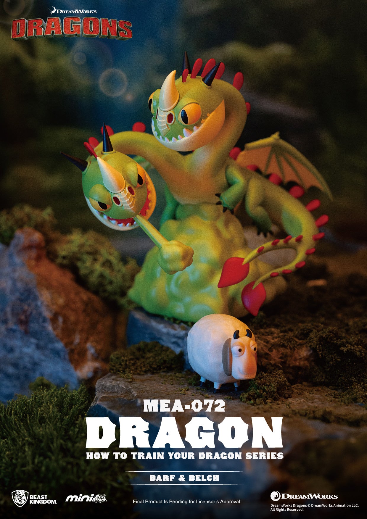 Beast Kingdom Mini Egg Attack How to Train Your Dragon Series Blind Box Set (6 in the Assortment)