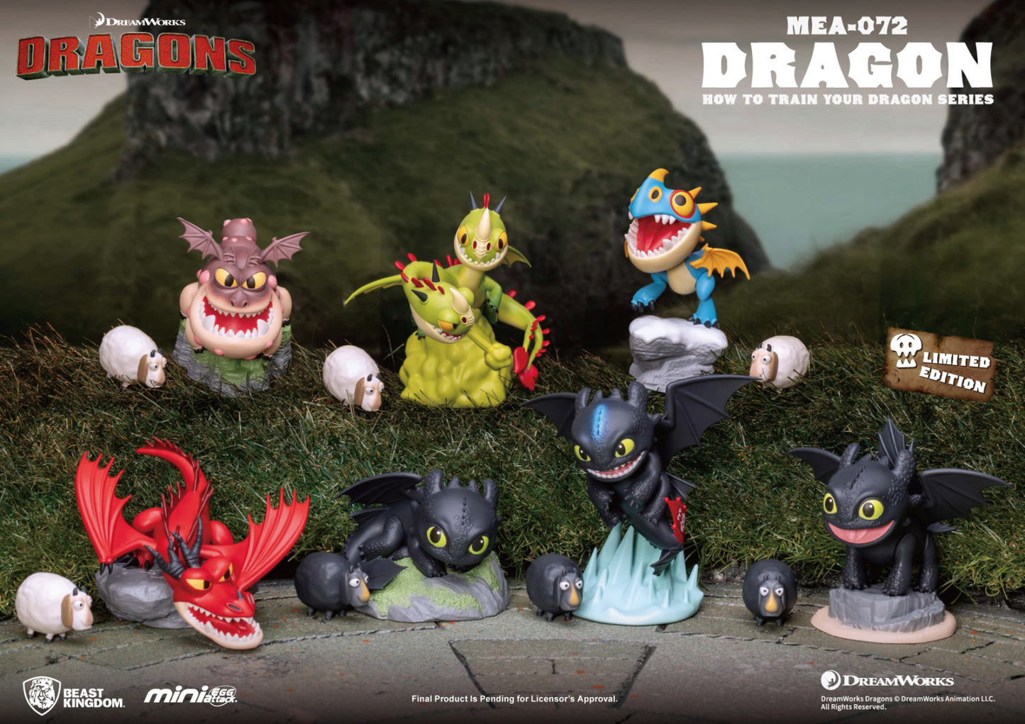 Beast Kingdom Mini Egg Attack How to Train Your Dragon Series Blind Box Set (6 in the Assortment)