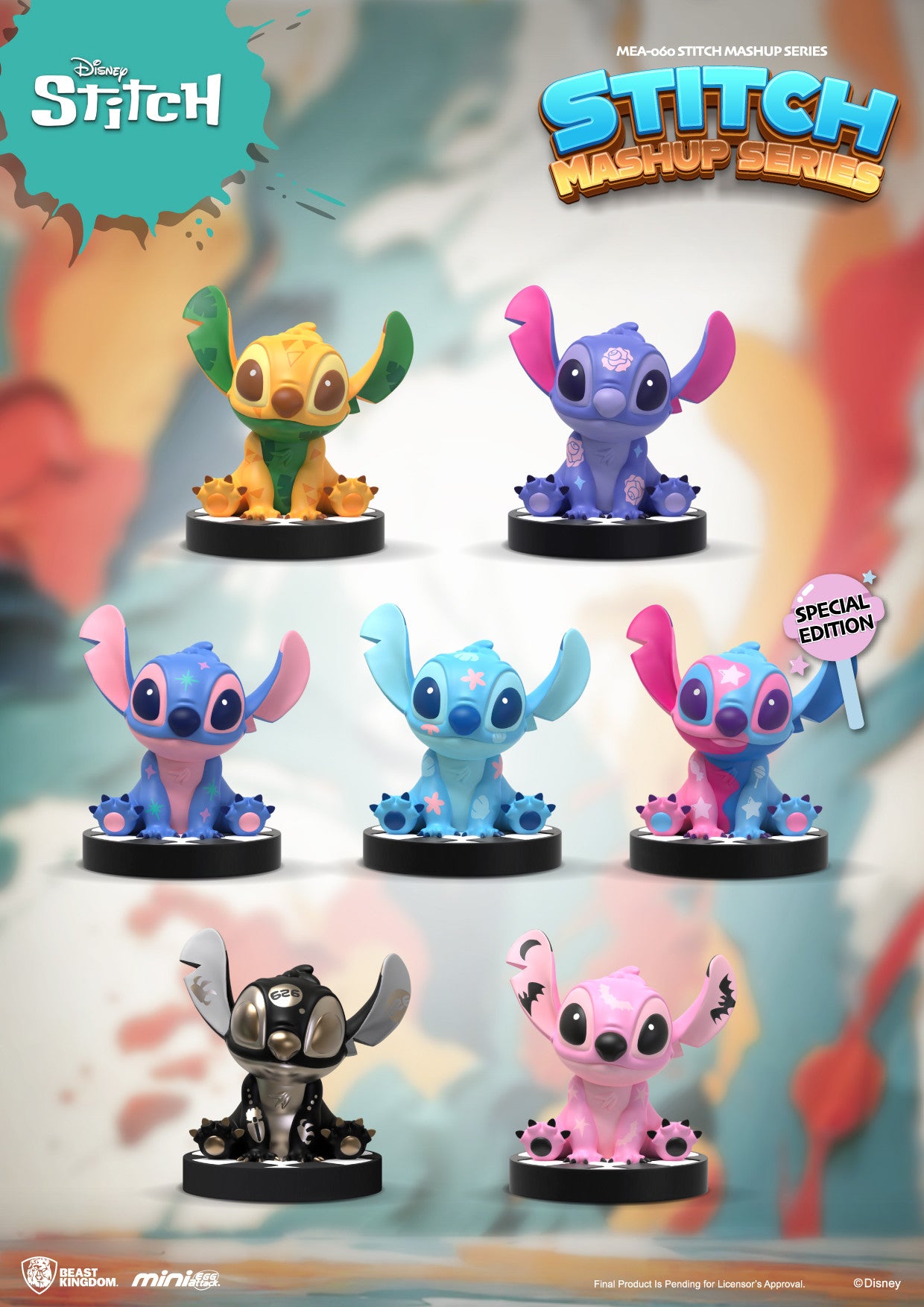 Beast Kingdom Mini Egg Attack Stitch Mashup Series Blind Box Set (6 in the Assortment)