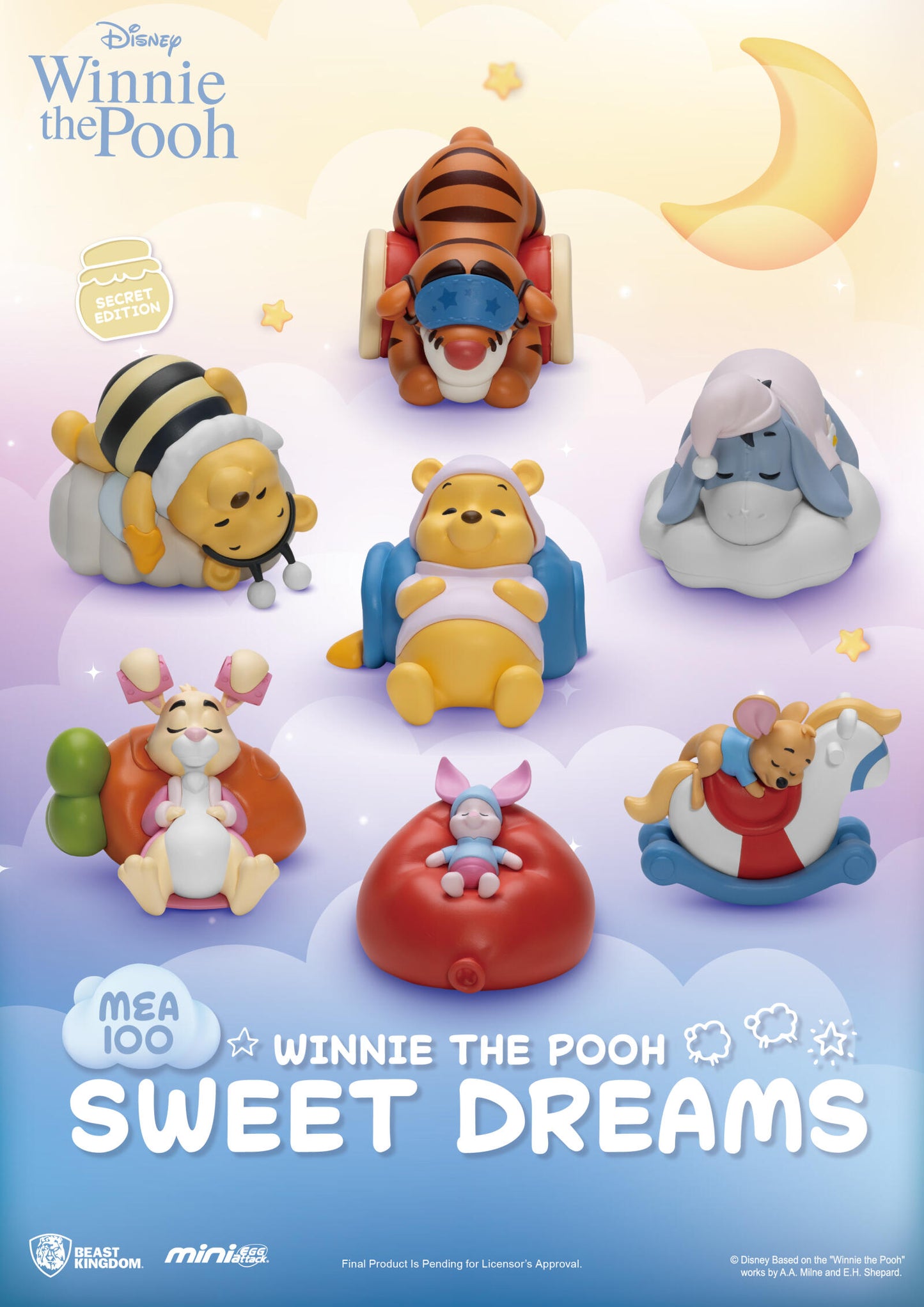 Beast Kingdom Mini Egg Attack Winnie the Pooh Sweet Dreams Blind Box Set (6 in the Assortment)