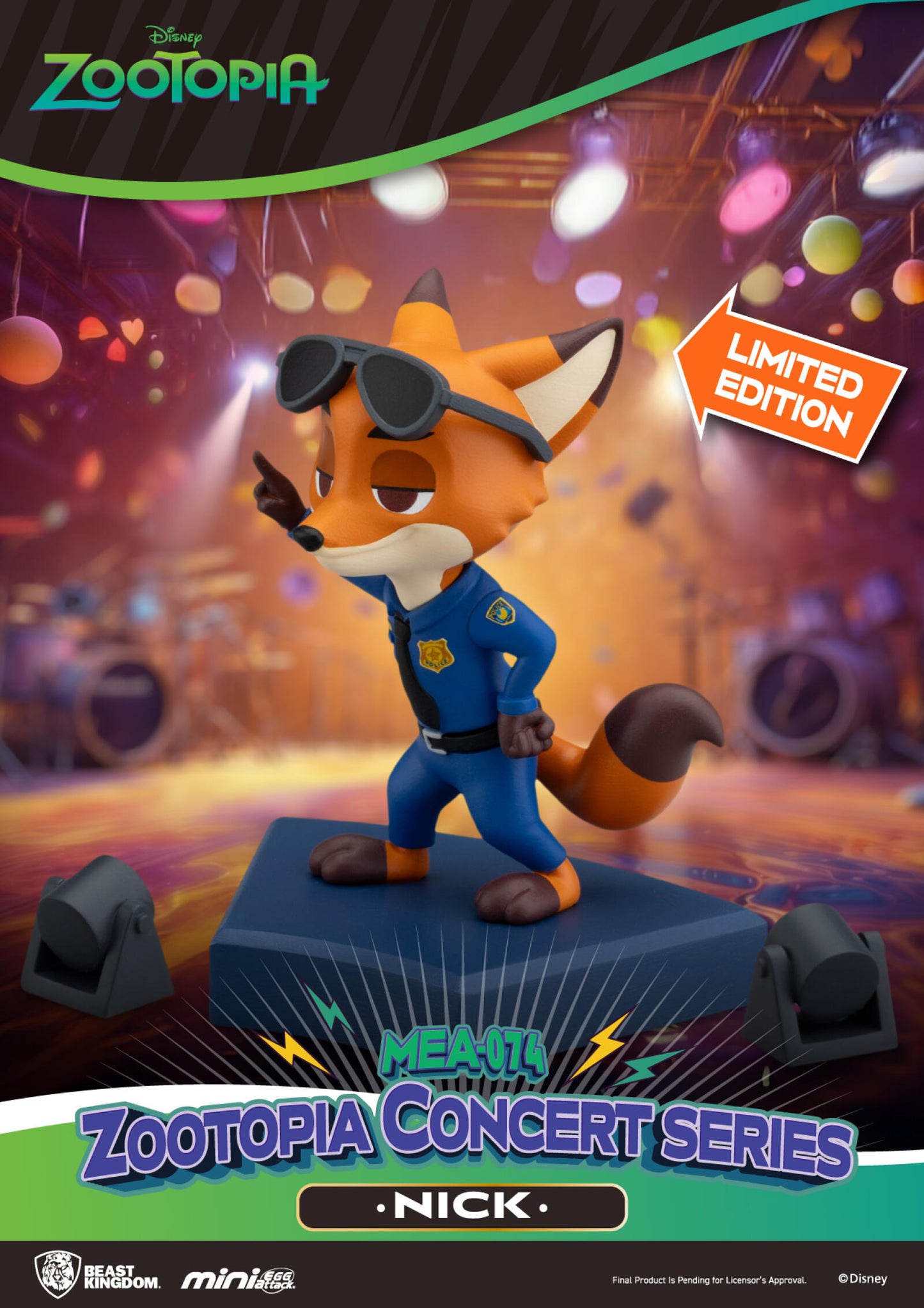 Beast Kingdom Mini Egg Attack Zootopia Concert Series Blind Box Set (6 in the Assortment)
