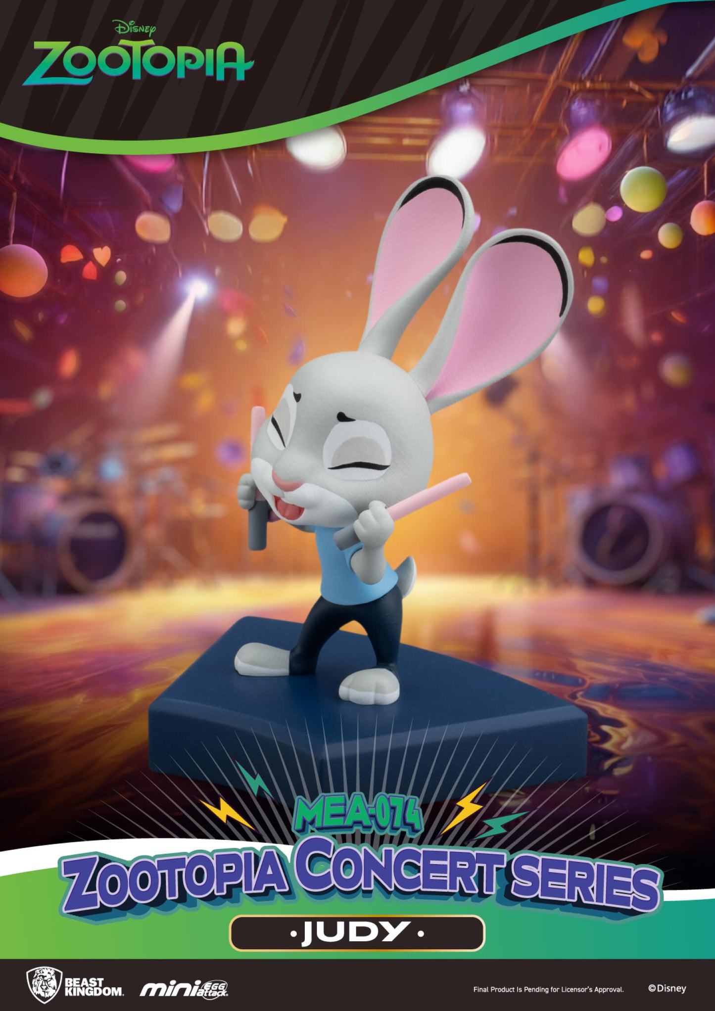 Beast Kingdom Mini Egg Attack Zootopia Concert Series Blind Box Set (6 in the Assortment)