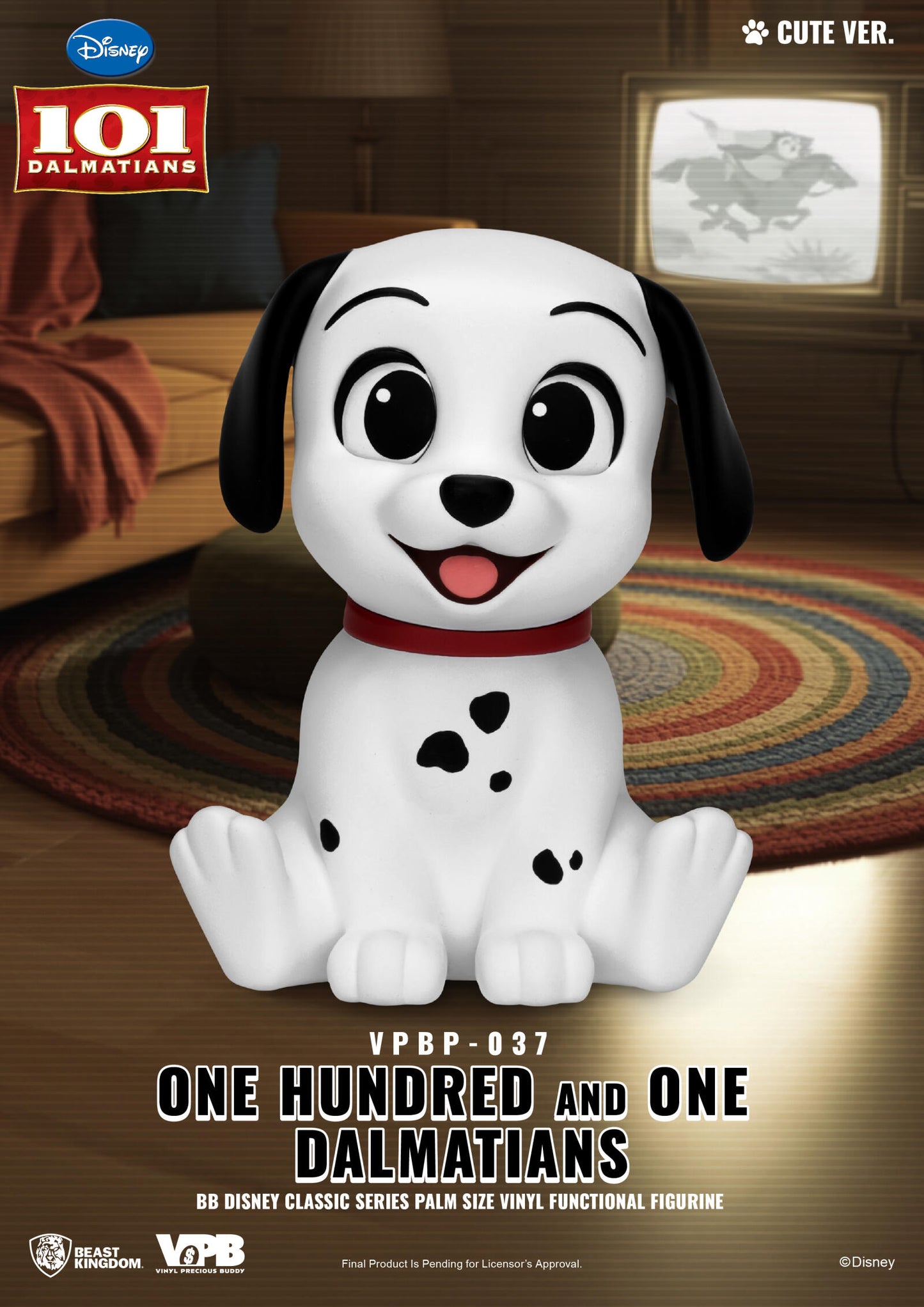 Beast Kingdom Piggy Bank Disney Classic Series Palm Size Vinyl Functional Figurine One Hundred and One Dalmatians Blind Box Set (4 in the Assortment)
