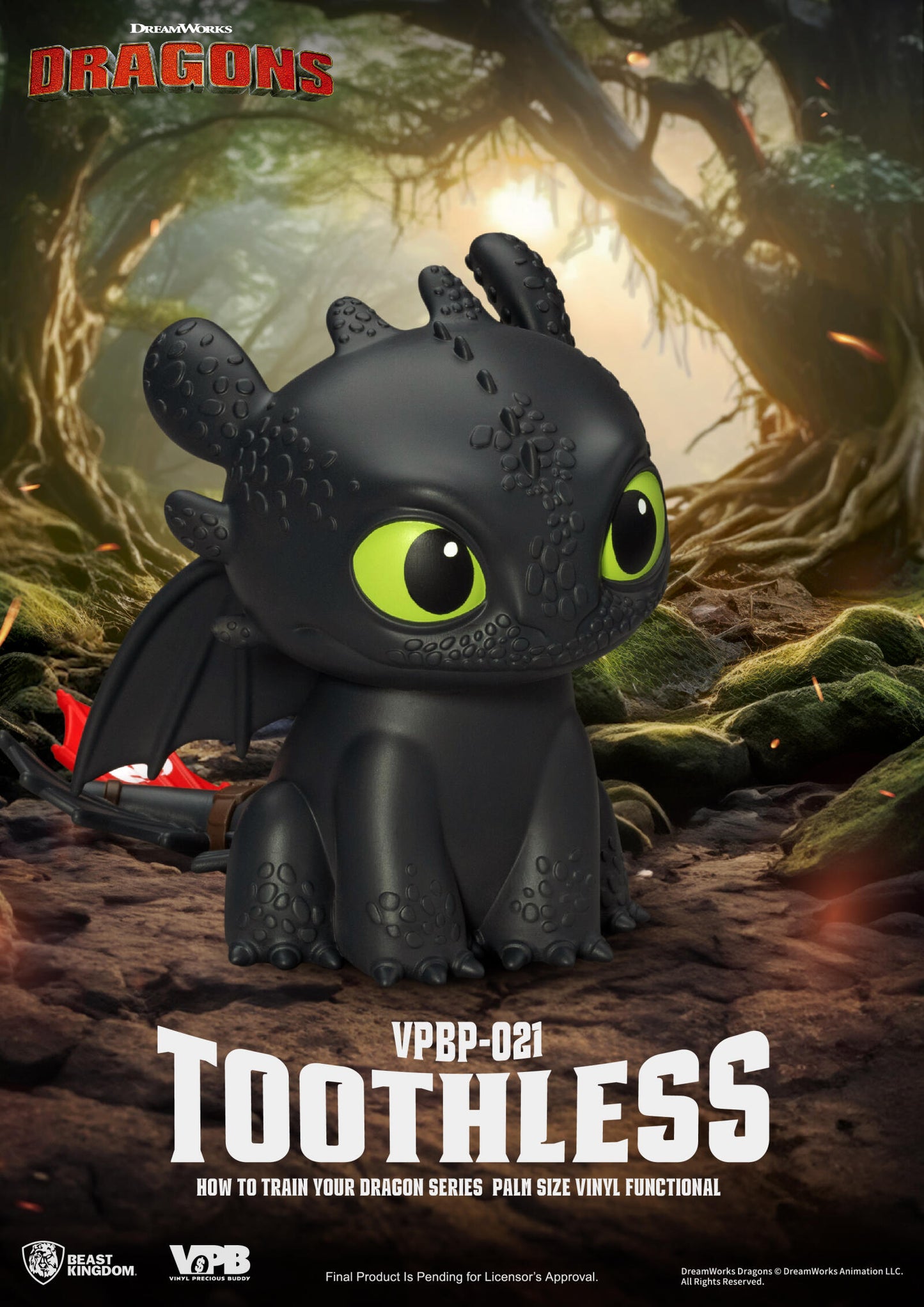 Beast Kingdom Piggy Bank How to Train Your Dragon Palm Size Vinyl Functional Figurine Toothless