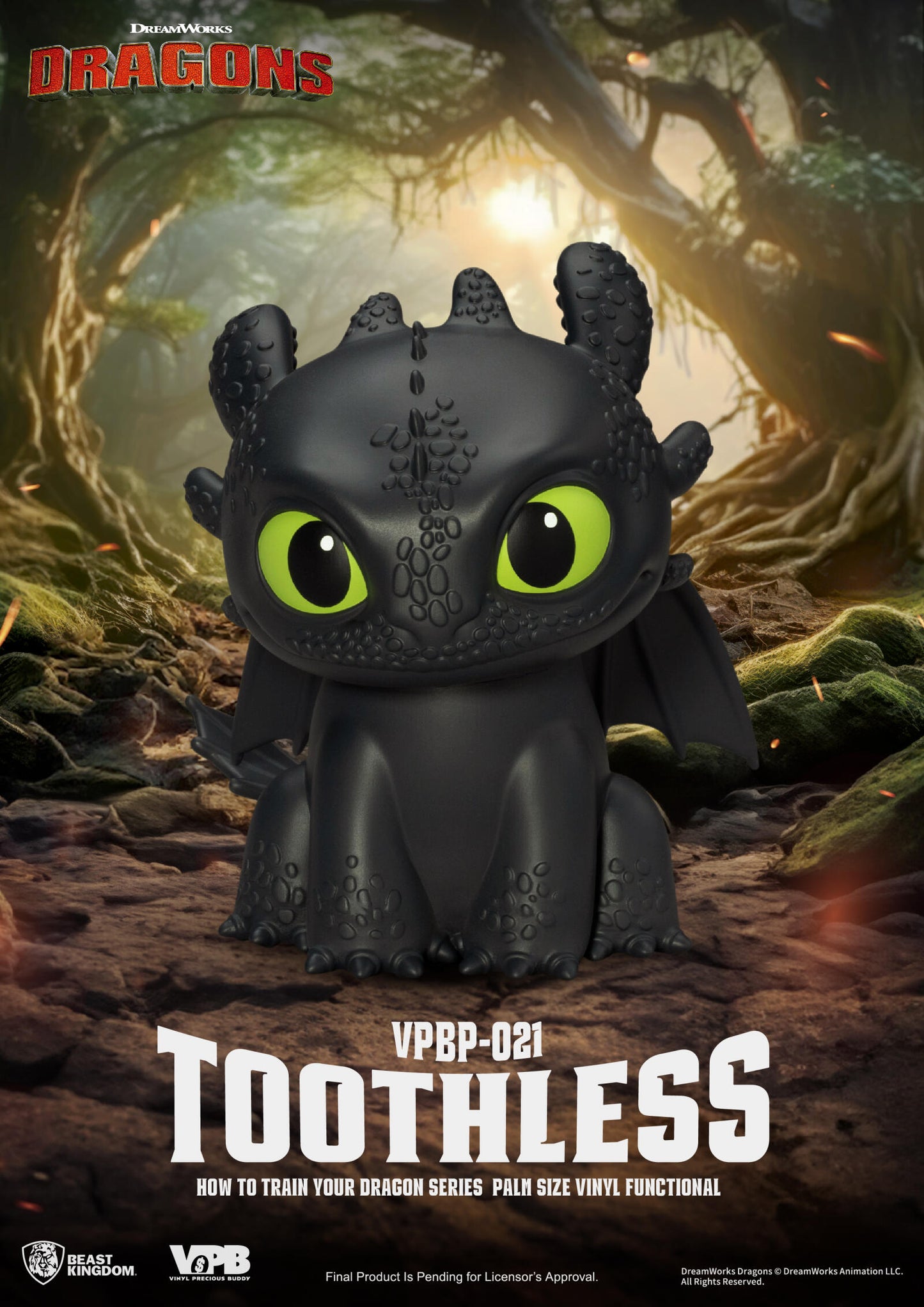 Beast Kingdom Piggy Bank How to Train Your Dragon Palm Size Vinyl Functional Figurine Toothless