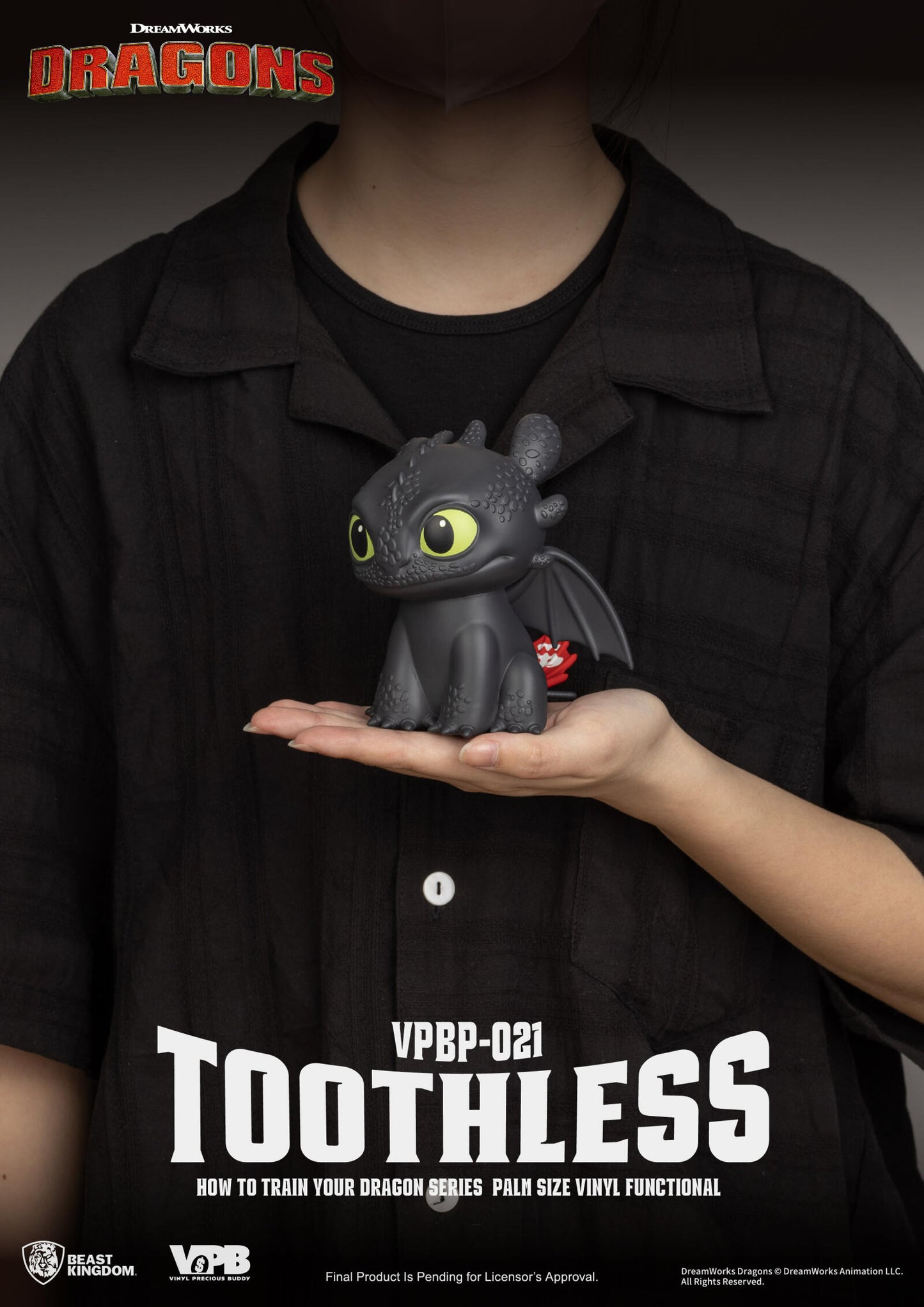 Beast Kingdom Piggy Bank How to Train Your Dragon Palm Size Vinyl Functional Figurine Toothless