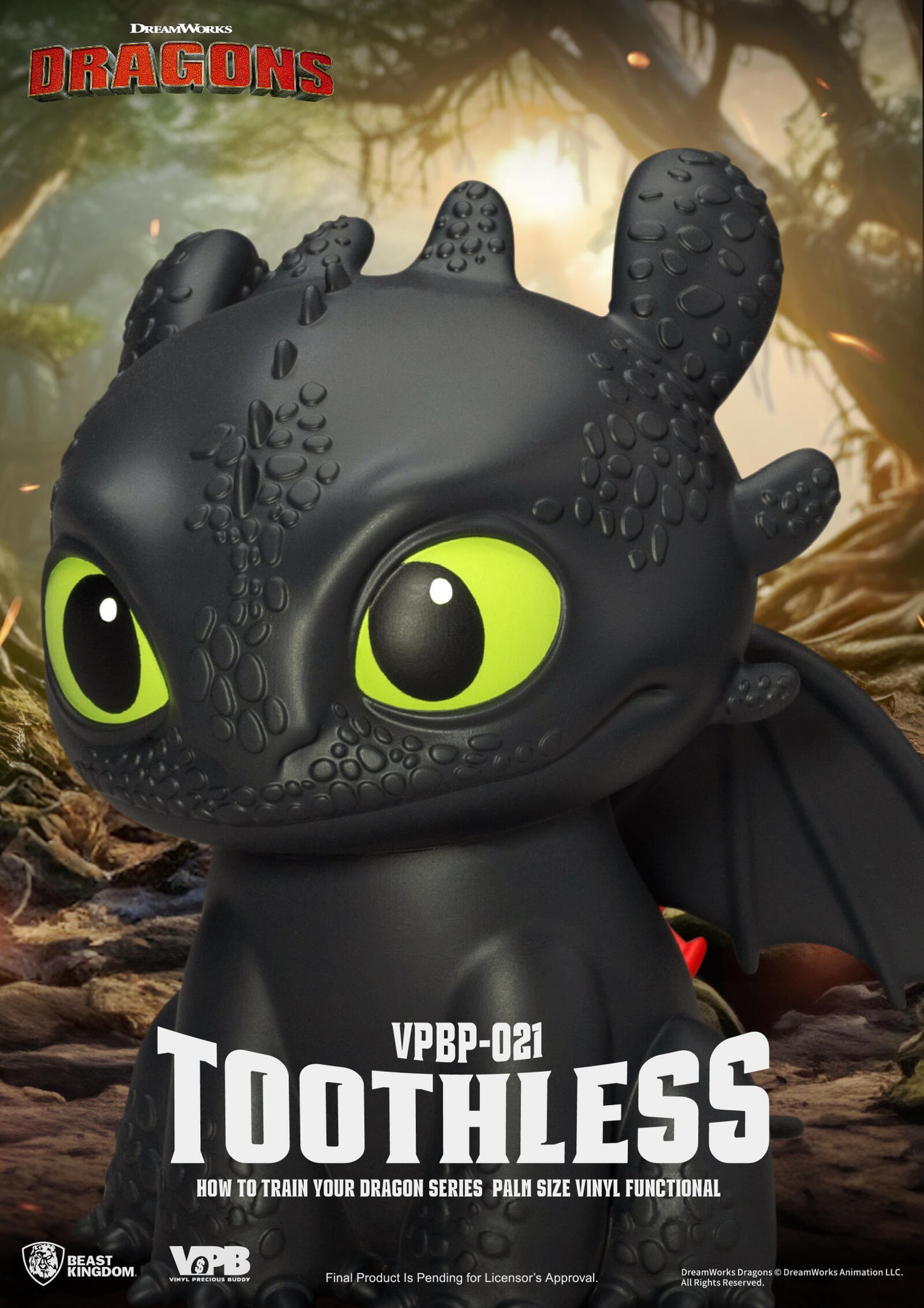 Beast Kingdom Piggy Bank How to Train Your Dragon Palm Size Vinyl Functional Figurine Toothless