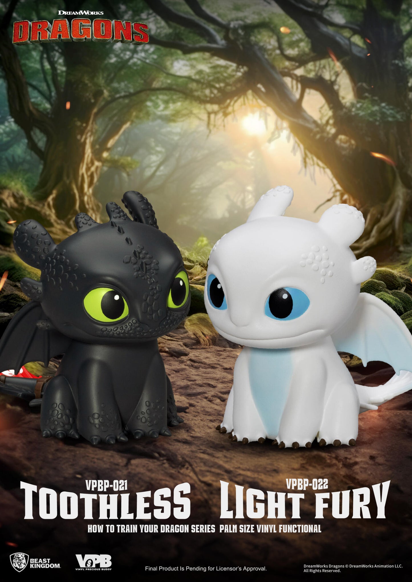 Beast Kingdom Piggy Bank How to Train Your Dragon Palm Size Vinyl Functional Figurine Light Fury