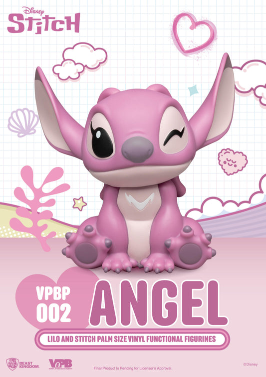 Beast Kingdom Piggy Bank Lilo and Stitch Series Palm Size Vinyl Functional Figurine Angel