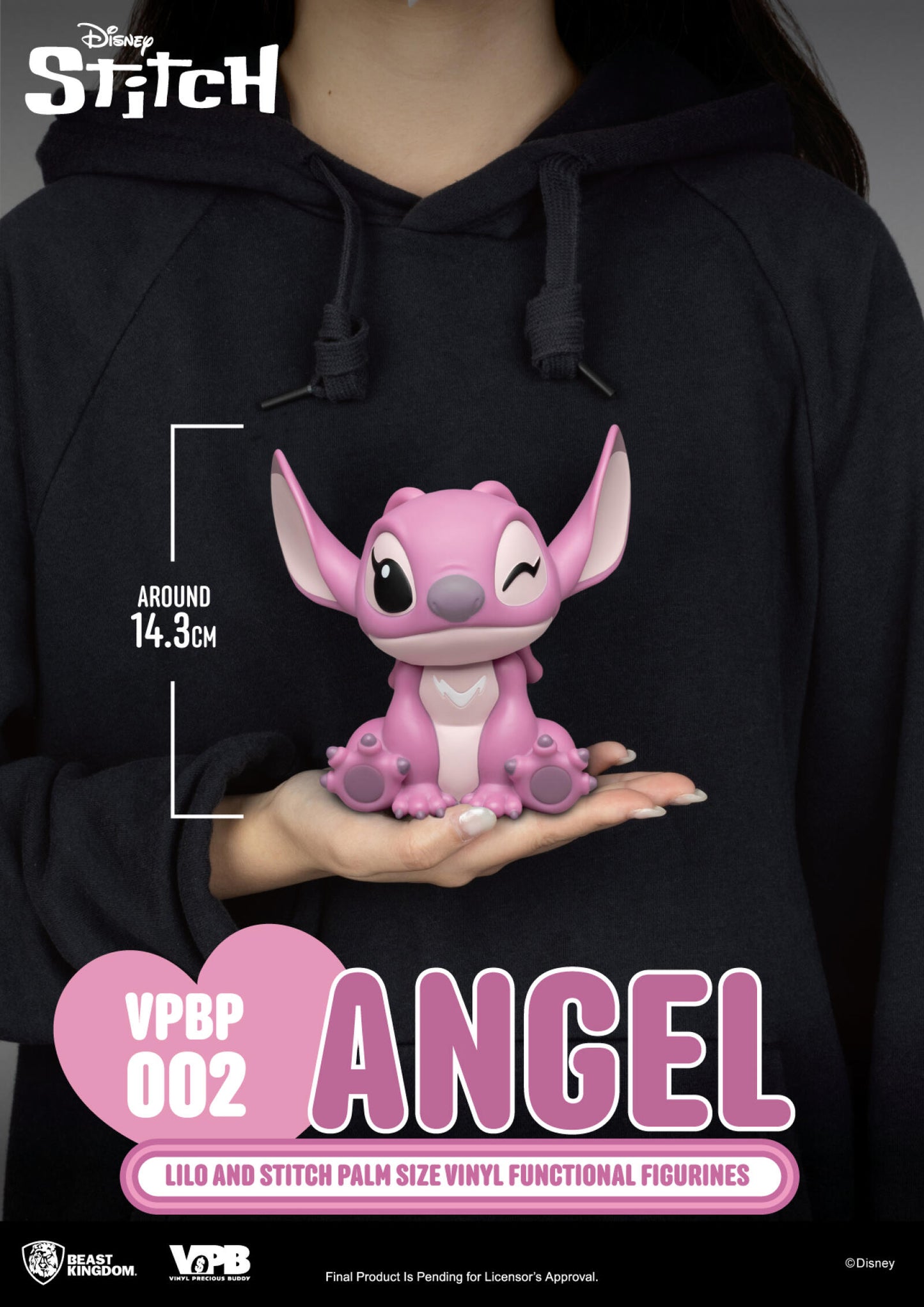 Beast Kingdom Piggy Bank Lilo and Stitch Series Palm Size Vinyl Functional Figurine Angel