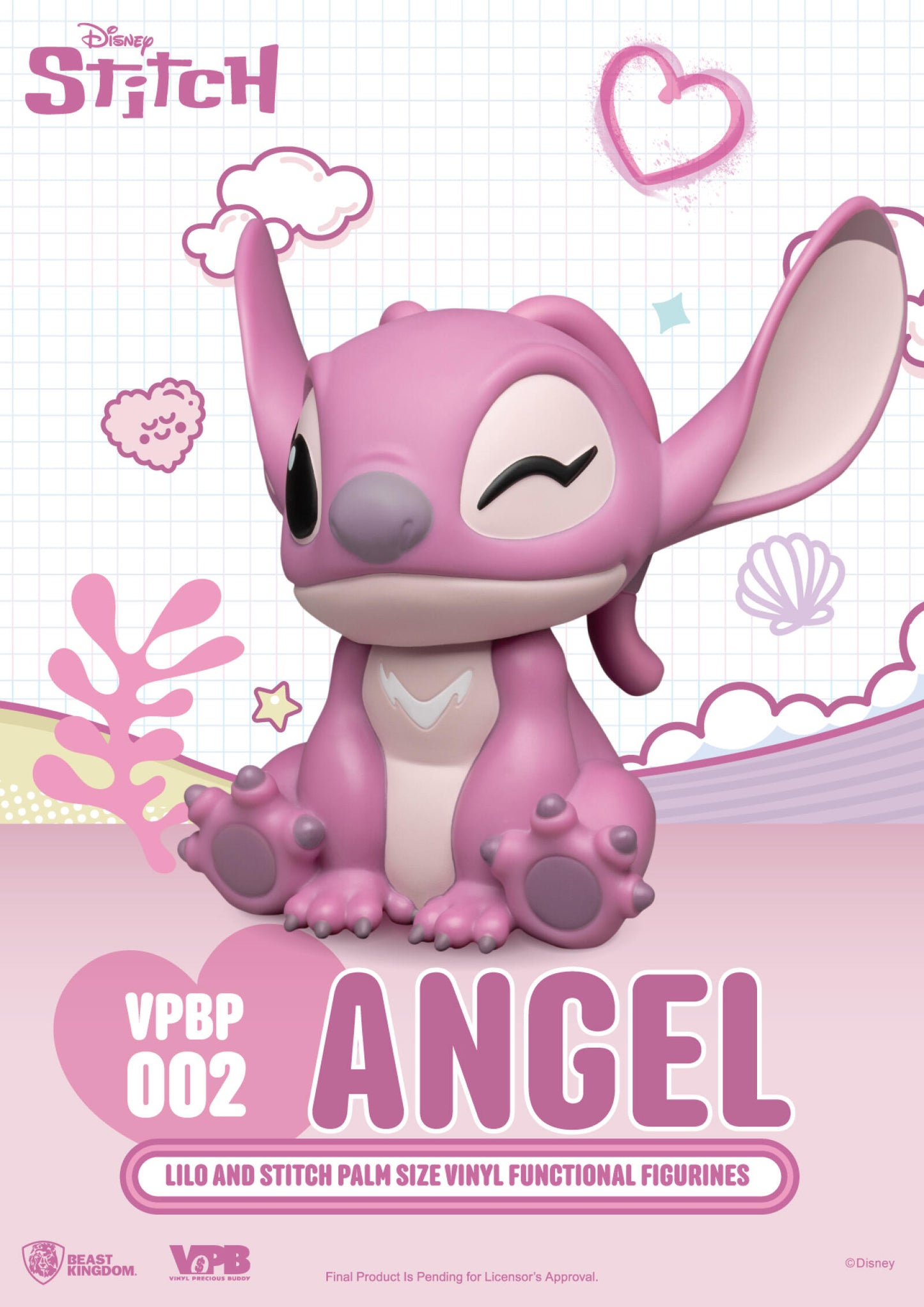 Beast Kingdom Piggy Bank Lilo and Stitch Series Palm Size Vinyl Functional Figurine Angel