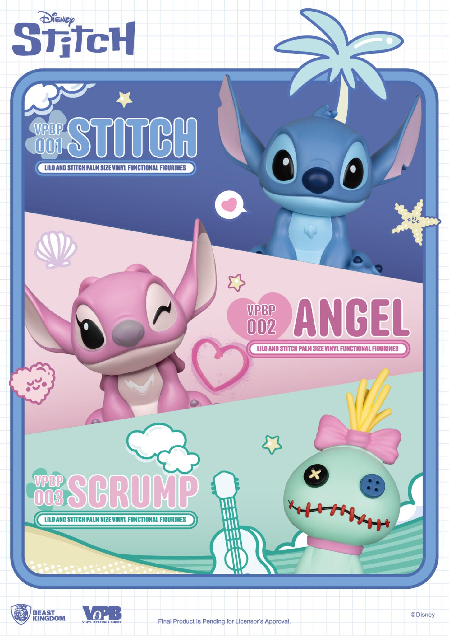 Beast Kingdom Piggy Bank Lilo and Stitch Series Palm Size Vinyl Functional Figurine Stitch