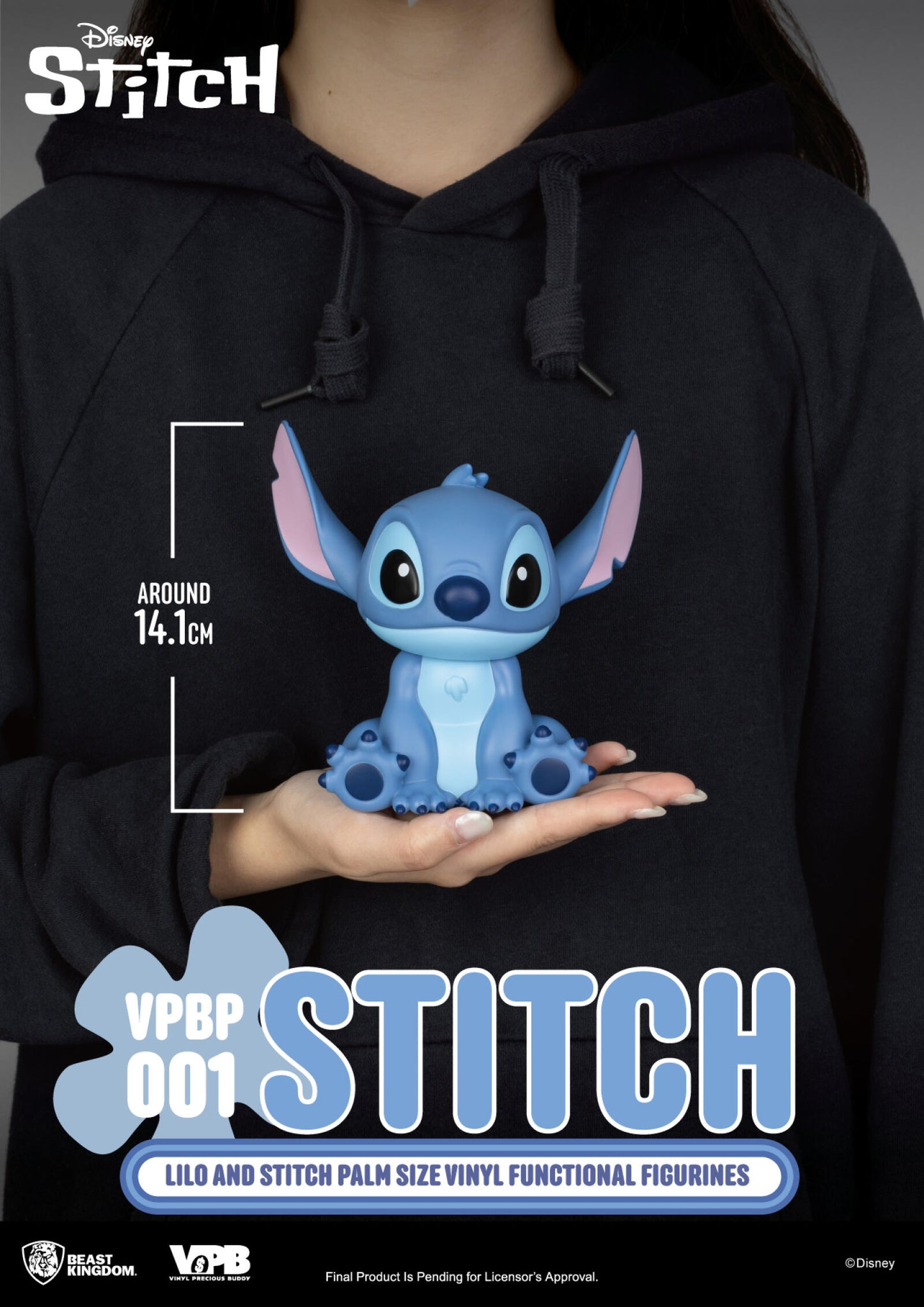 Beast Kingdom Piggy Bank Lilo and Stitch Series Palm Size Vinyl Functional Figurine Stitch