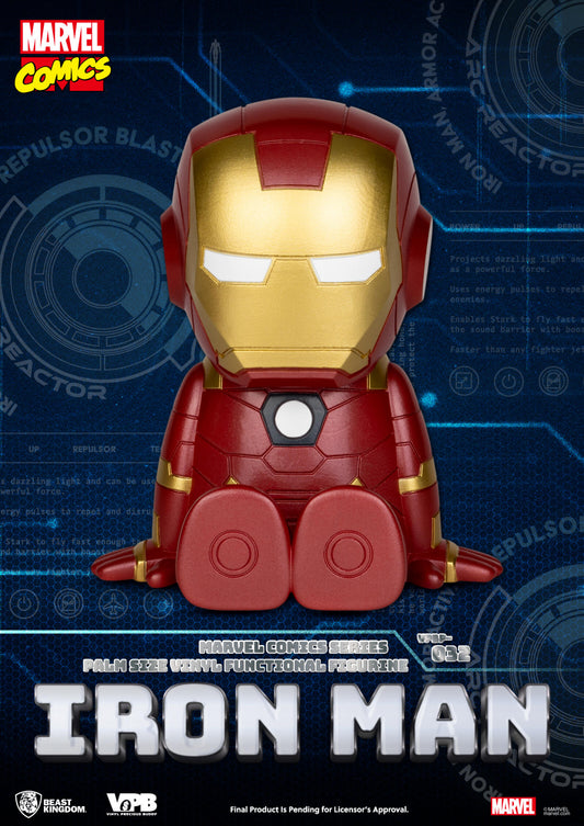 Beast Kingdom Piggy Bank MARVEL COMICS Series Palm Size Vinyl Functional Figurine Ironman