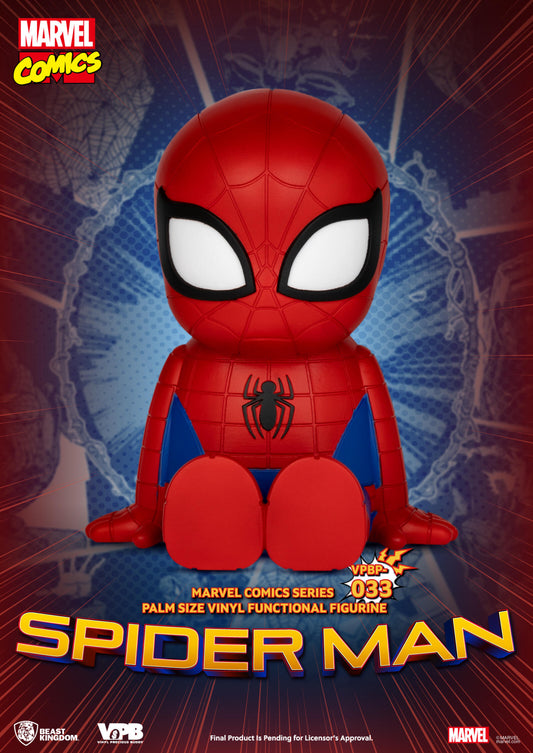 Beast Kingdom Piggy Bank MARVEL COMICS Series Palm Size Vinyl Functional Figurine Spiderman