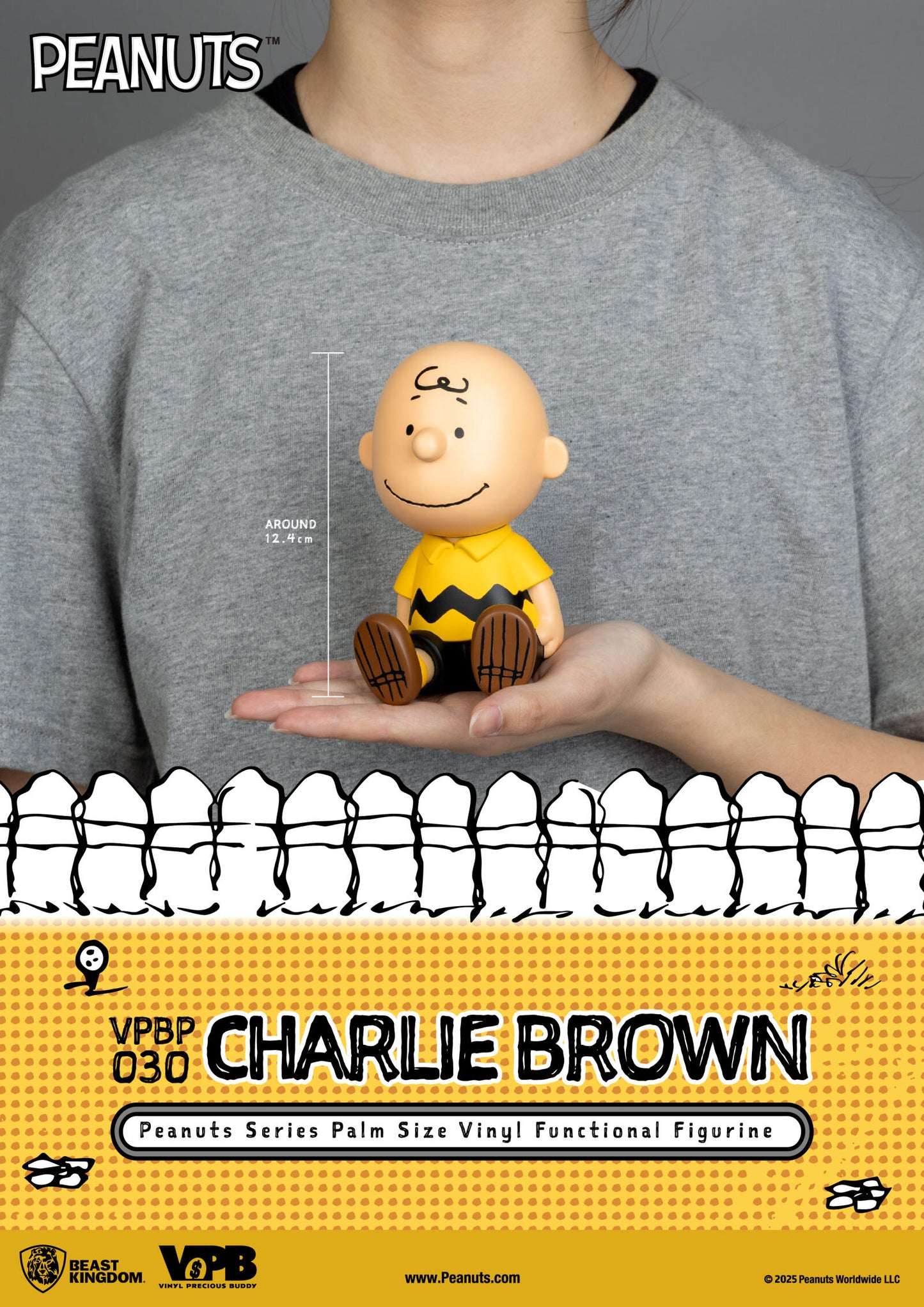 Beast Kingdom Piggy Bank Peanuts Series Palm Size Vinyl Functional Figurine Charlie Brown