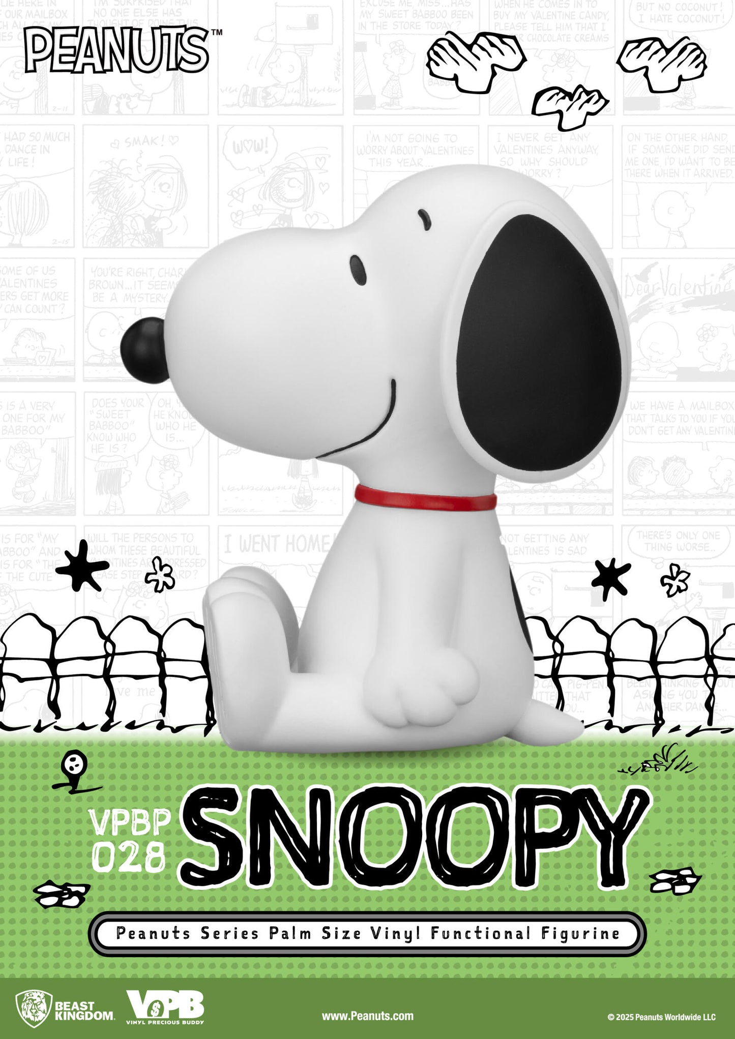 Beast Kingdom Piggy Bank Peanuts Series Palm Size Vinyl Functional Figurine Snoopy